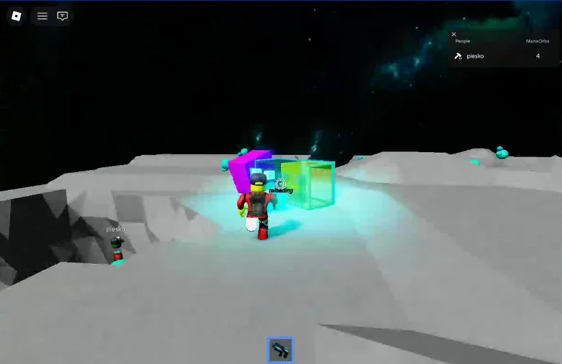 Ukážka hry z kurzu programovania v Robloxe